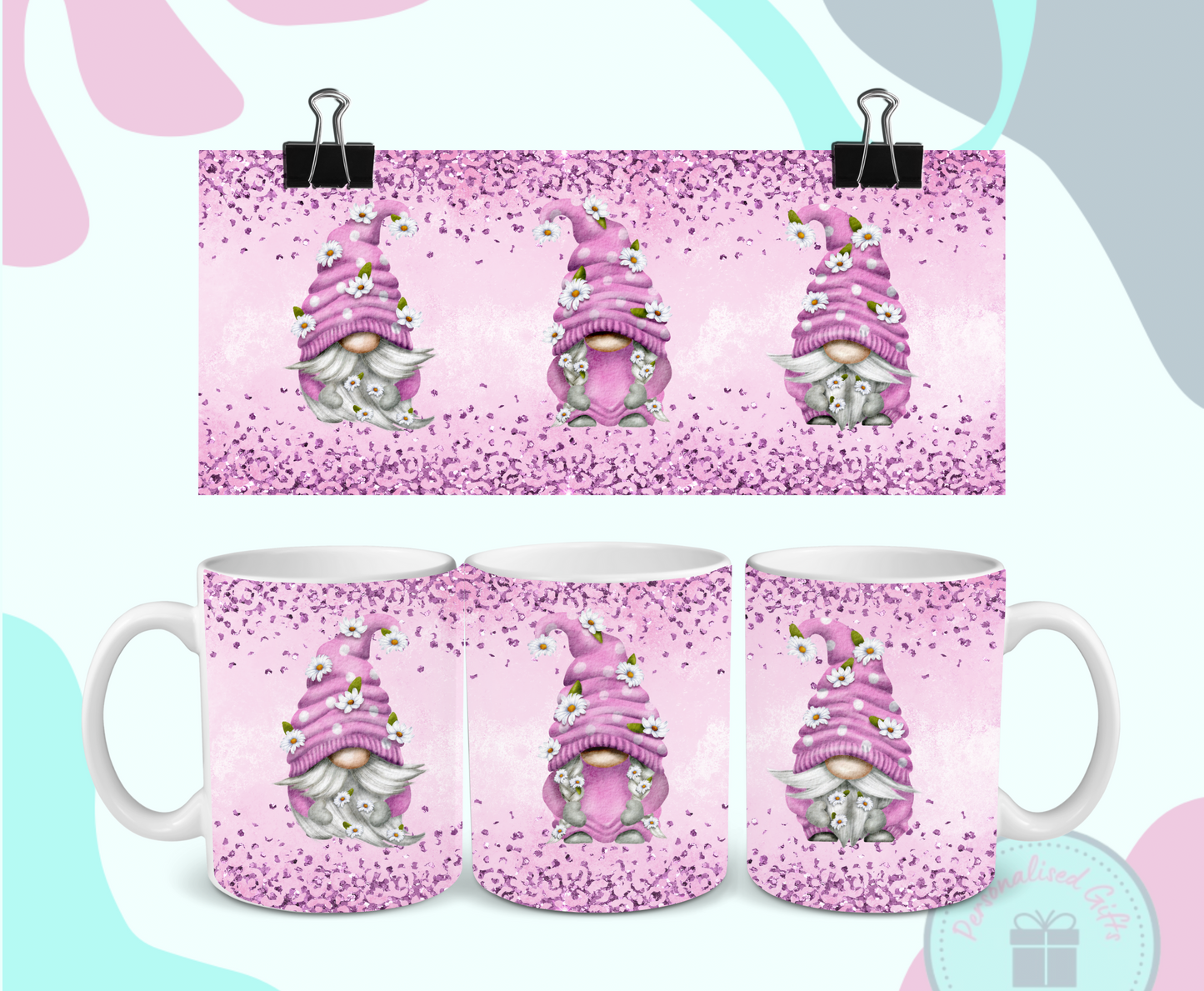 Pink Daisy Gonk Mug