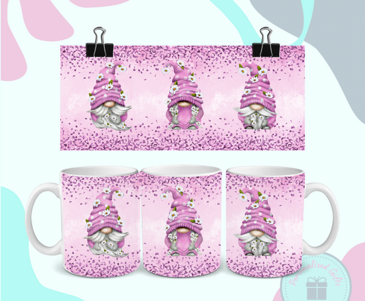 Pink Daisy Gonk Mug