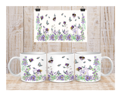 Bee and Butterfly Mug