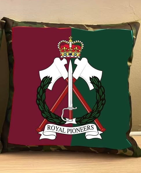 Royal Pioneer Corps Embroidered Cushion