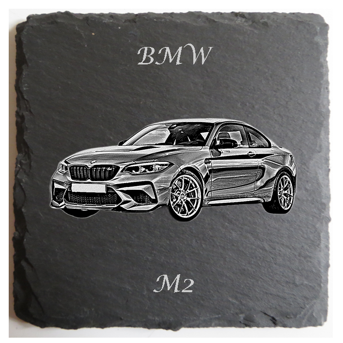 Personalised BMW Slate Coaster