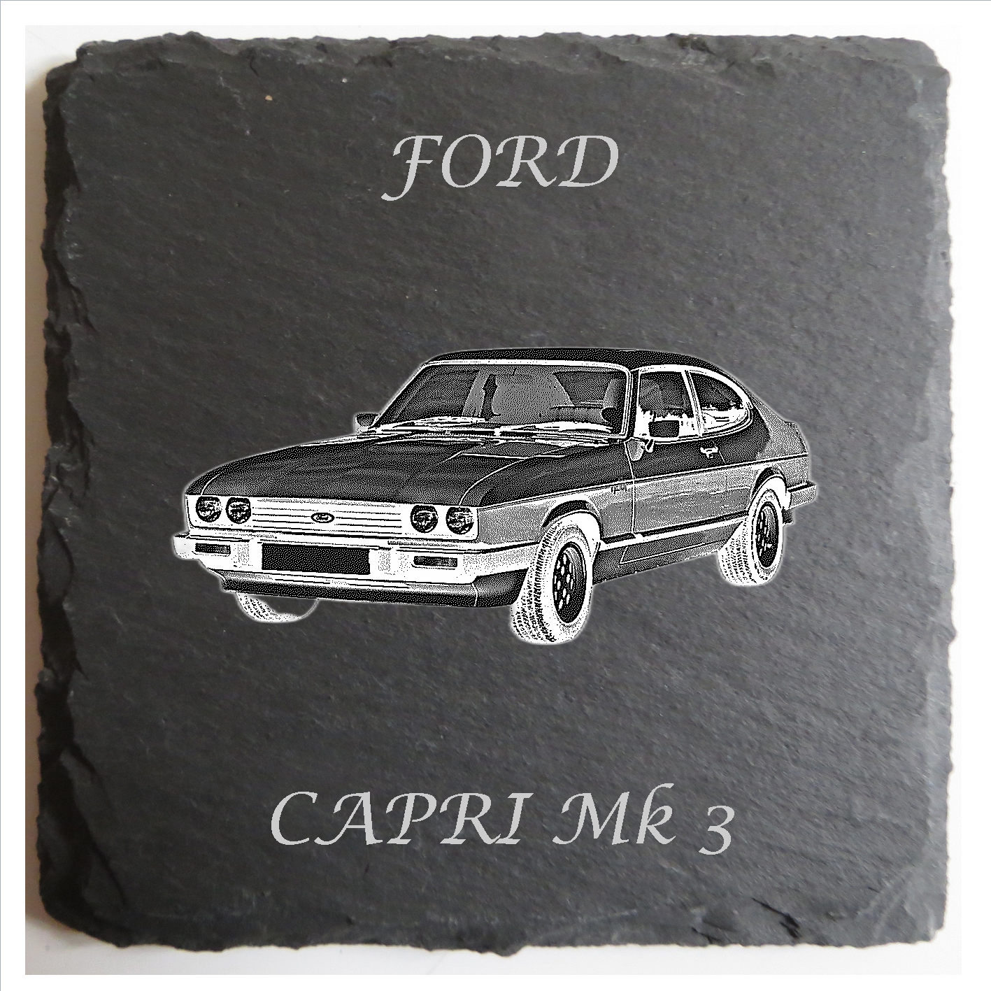 Personalised FORD Slate Coaster