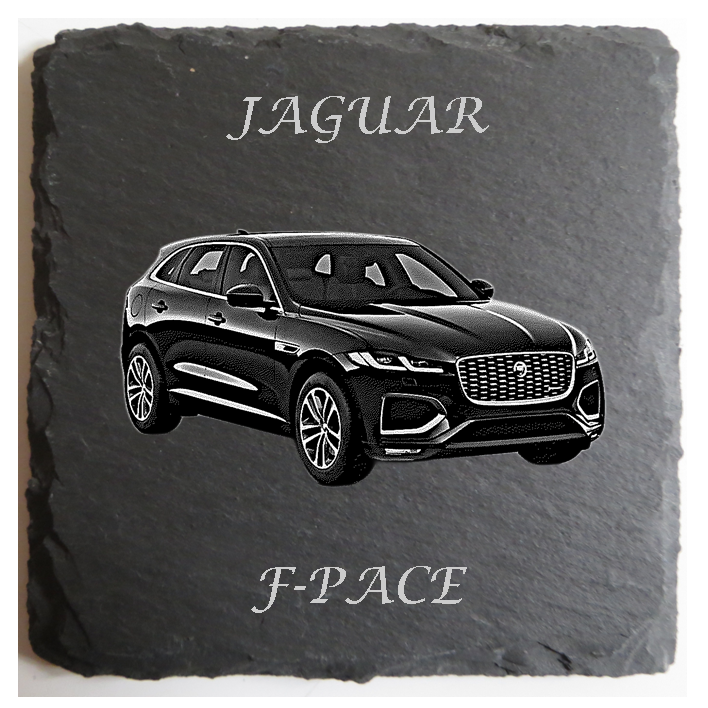 Personalised Jaguar Slate Coaster