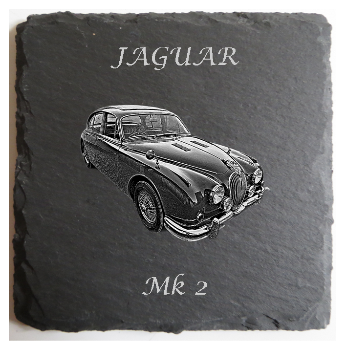 Personalised Jaguar Slate Coaster