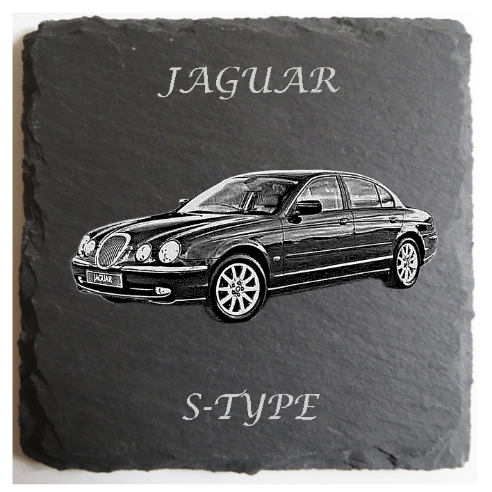 Personalised Jaguar Slate Coaster