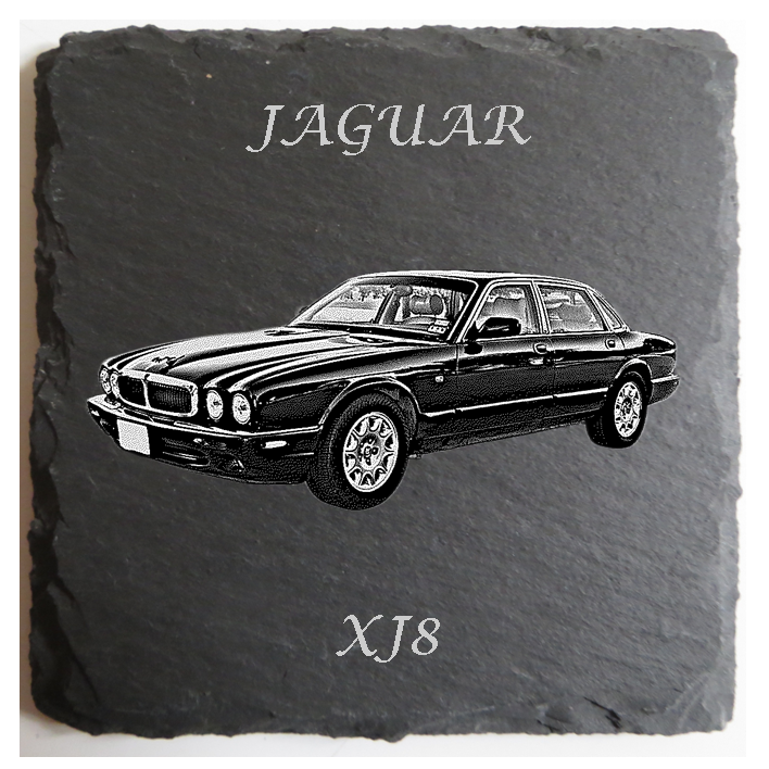 Personalised Jaguar Slate Coaster