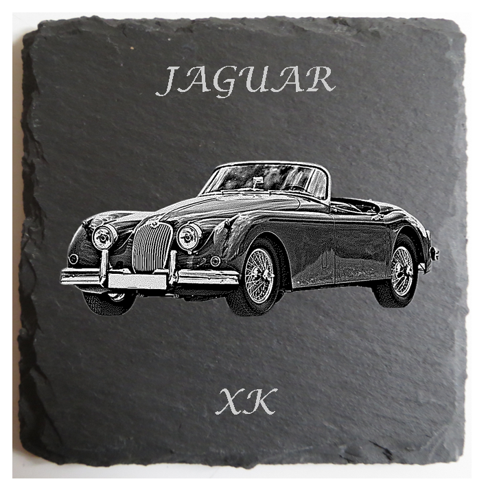 Personalised Jaguar Slate Coaster