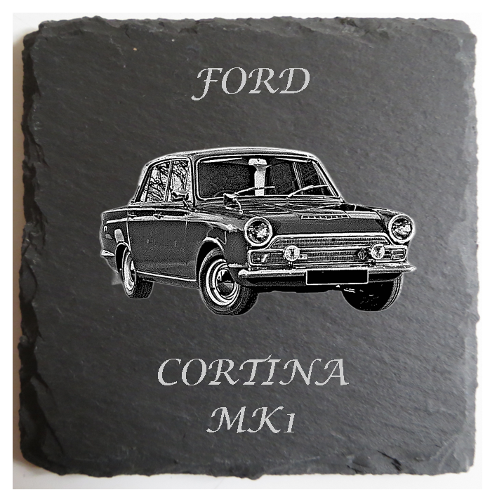 Personalised FORD Slate Coaster